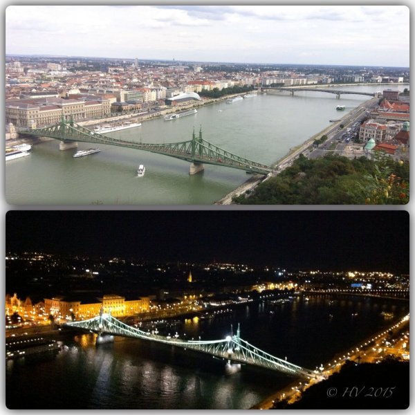 kilátás a Gellért-hegyről